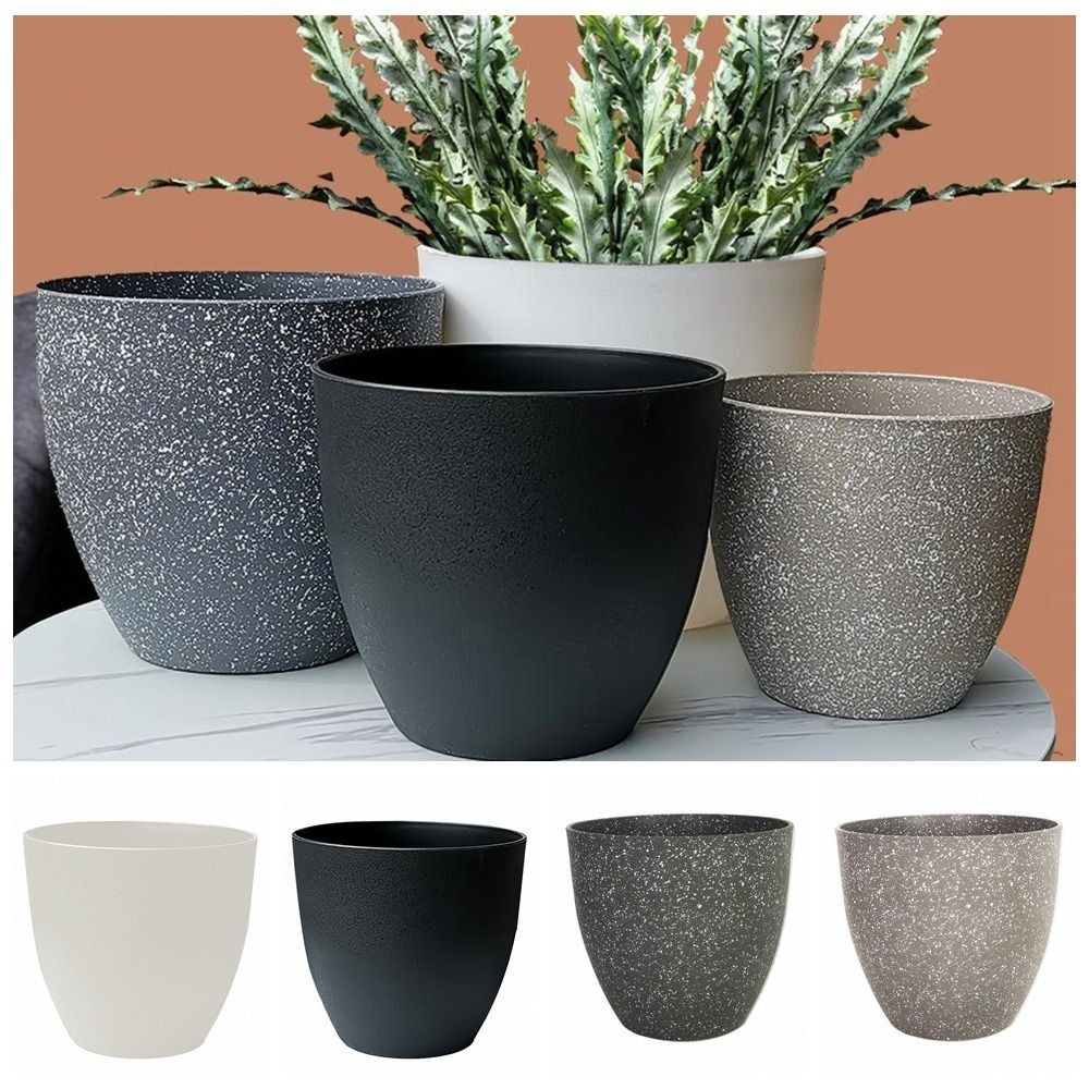 Aloe Vera Pot - Macetas de piedra de imitación esmerilada,