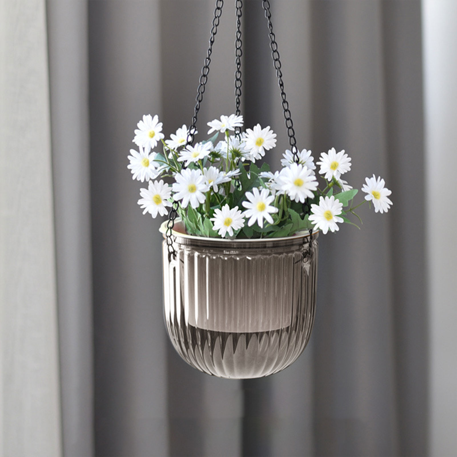 Spider Plant Hanging - Macetas automáticas con autorriego, cesta transparente