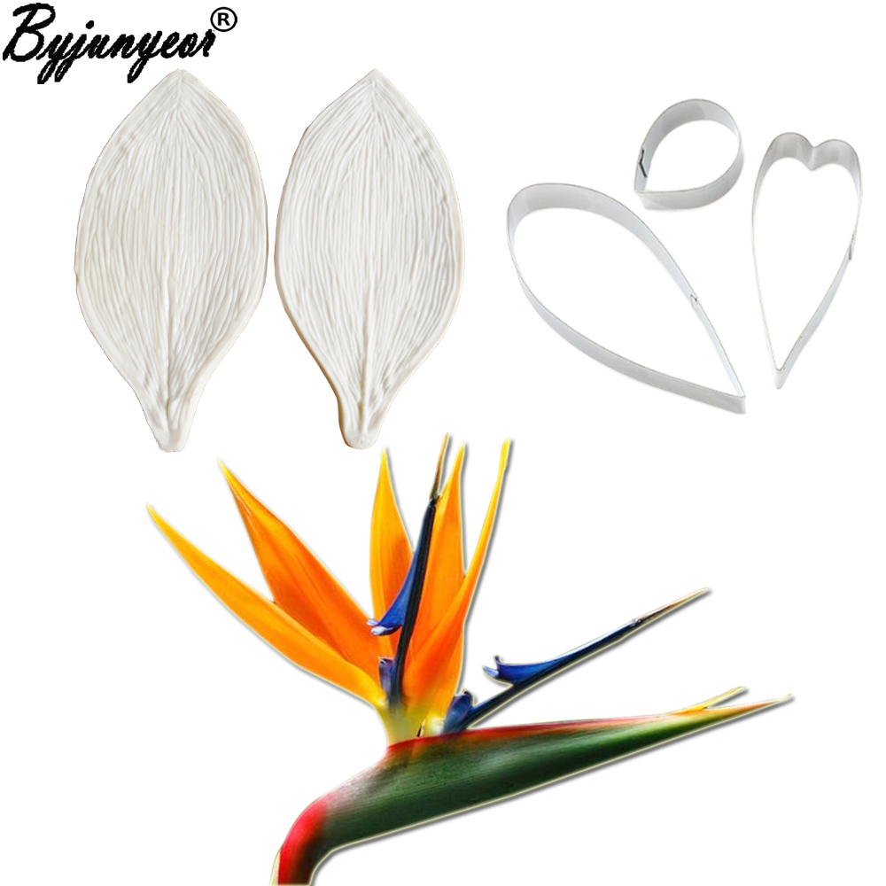 Bird Paradise Strelitzia - Molde de silicona grande para decoración