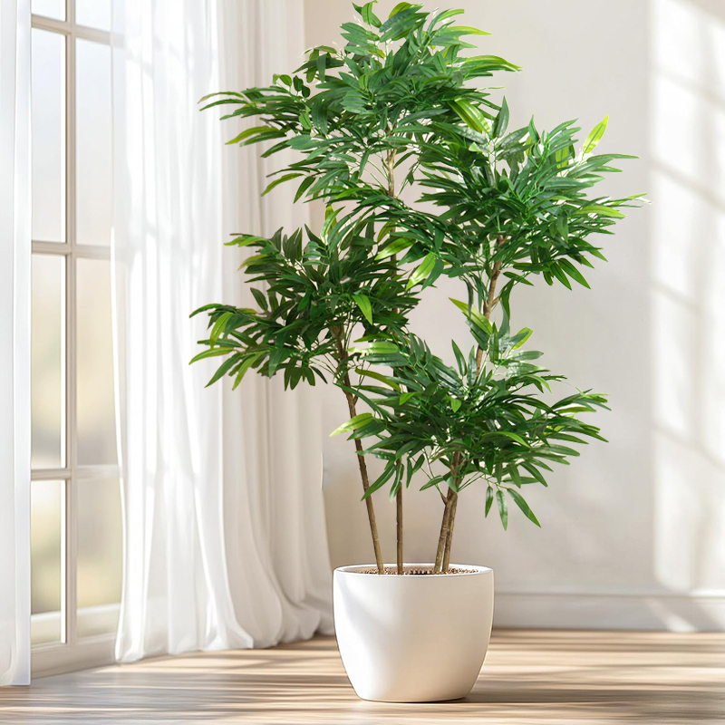 Ficus Lyrata Tree - Árbol de bambú artificial grande de