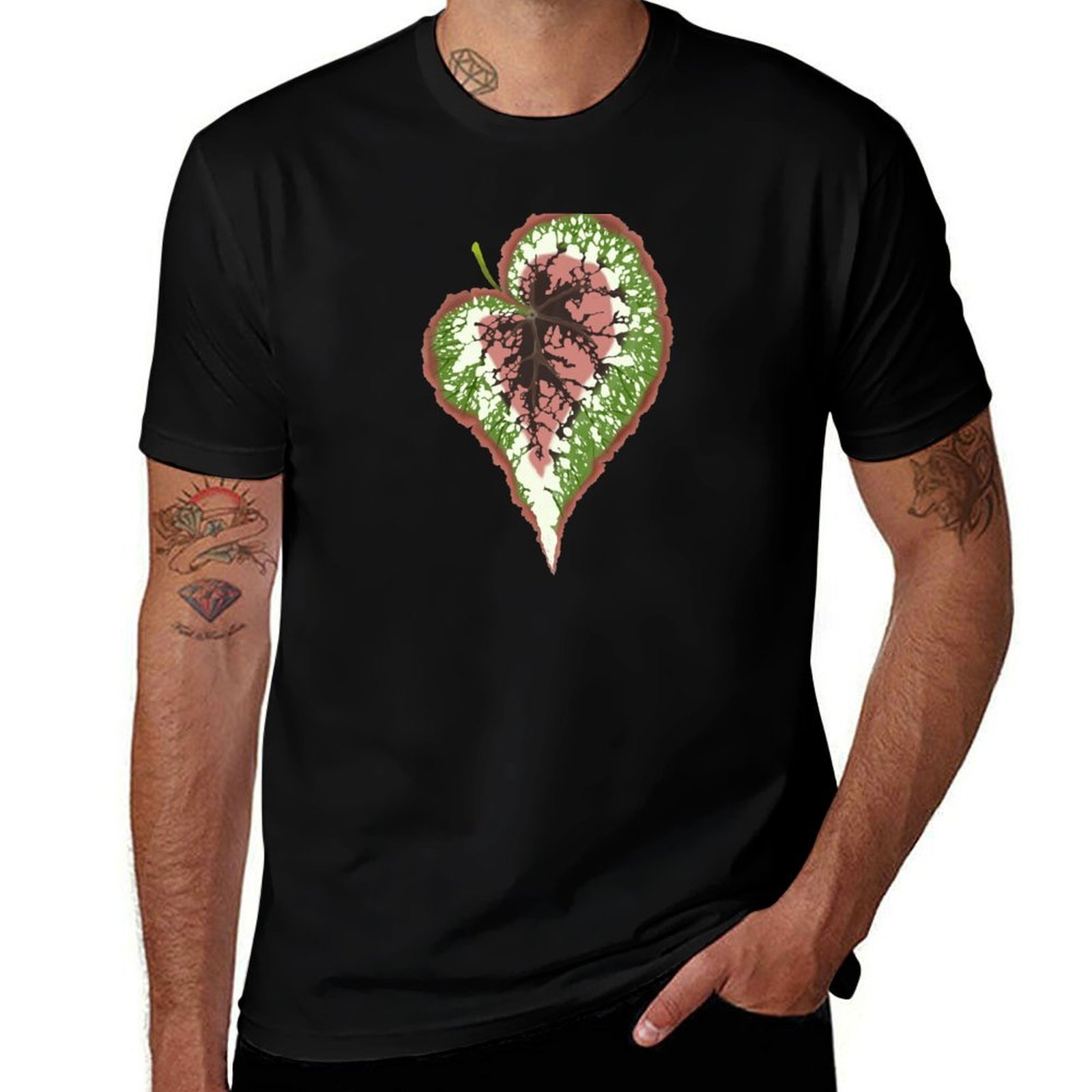 Begonia Rex - Camiseta Begonia Rex, diseño básico y