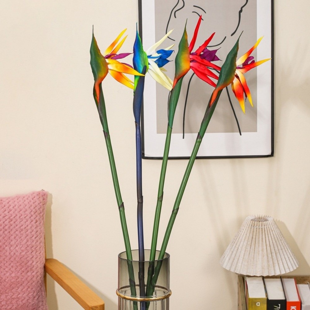 Bird Paradise Strelitzia - Flor Artificial de Pluma de Pájaro