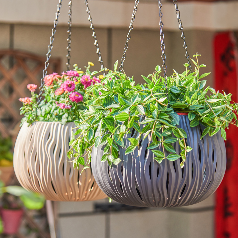 Spider Plant Hanging - Maceta colgante, forma personalizada de plástico,