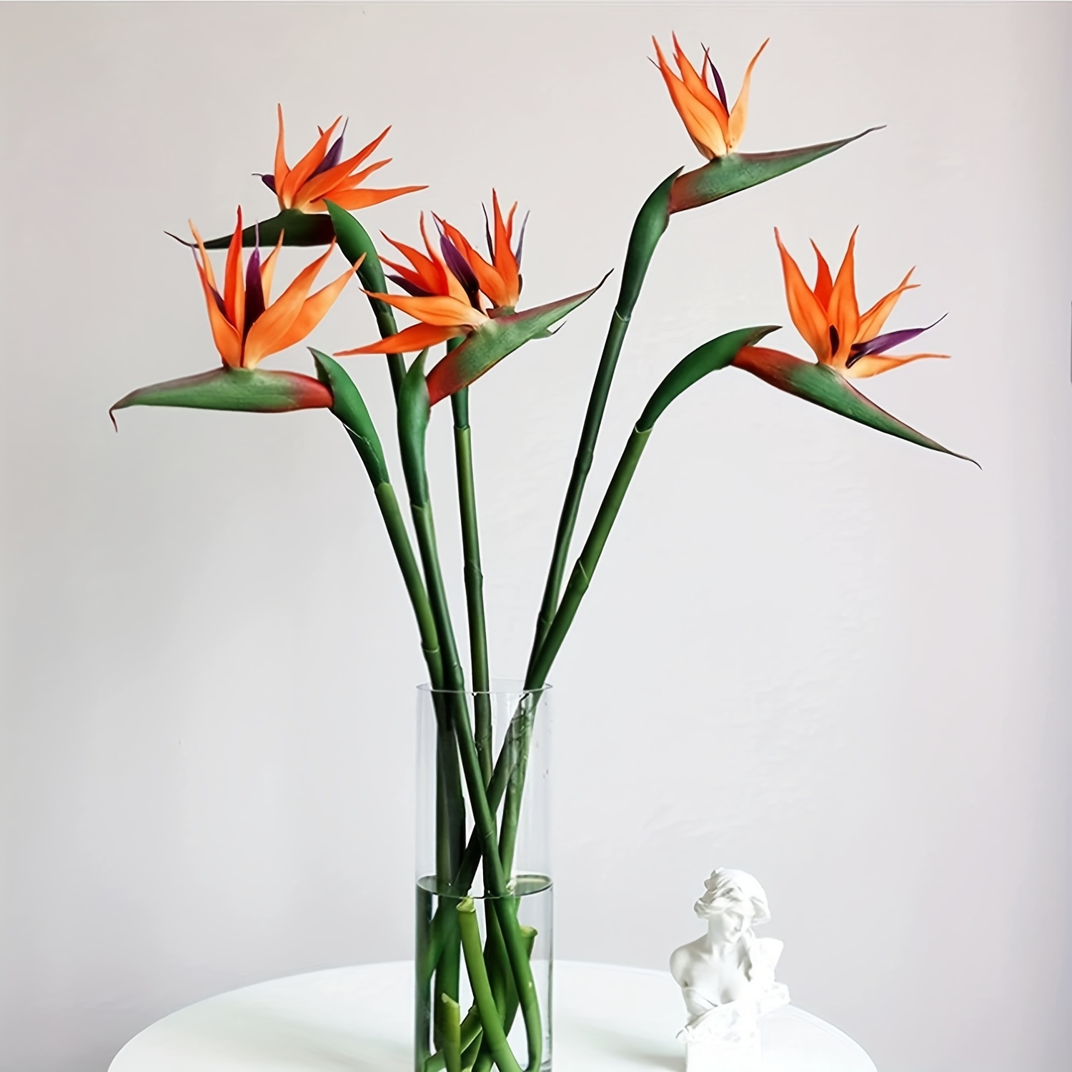 Bird Paradise Strelitzia - 3 piezas de flores artificiales de