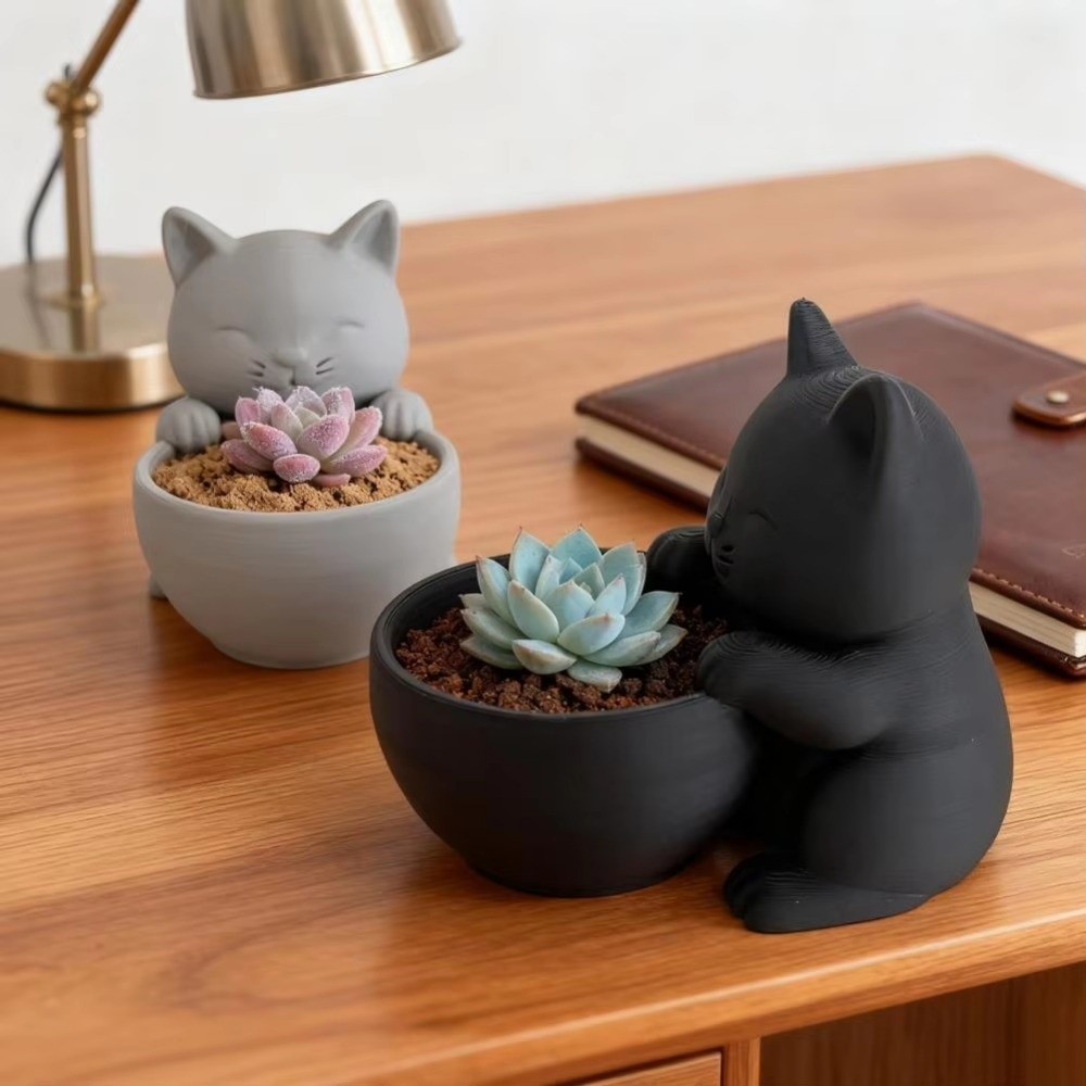 Echeveria Succulent - Mini Maceta con Orificios de Drenaje,