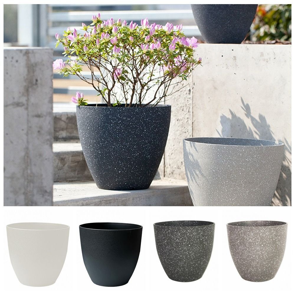 Macetas de piedra de imitación - Aloe Vera Pot reseña y precio