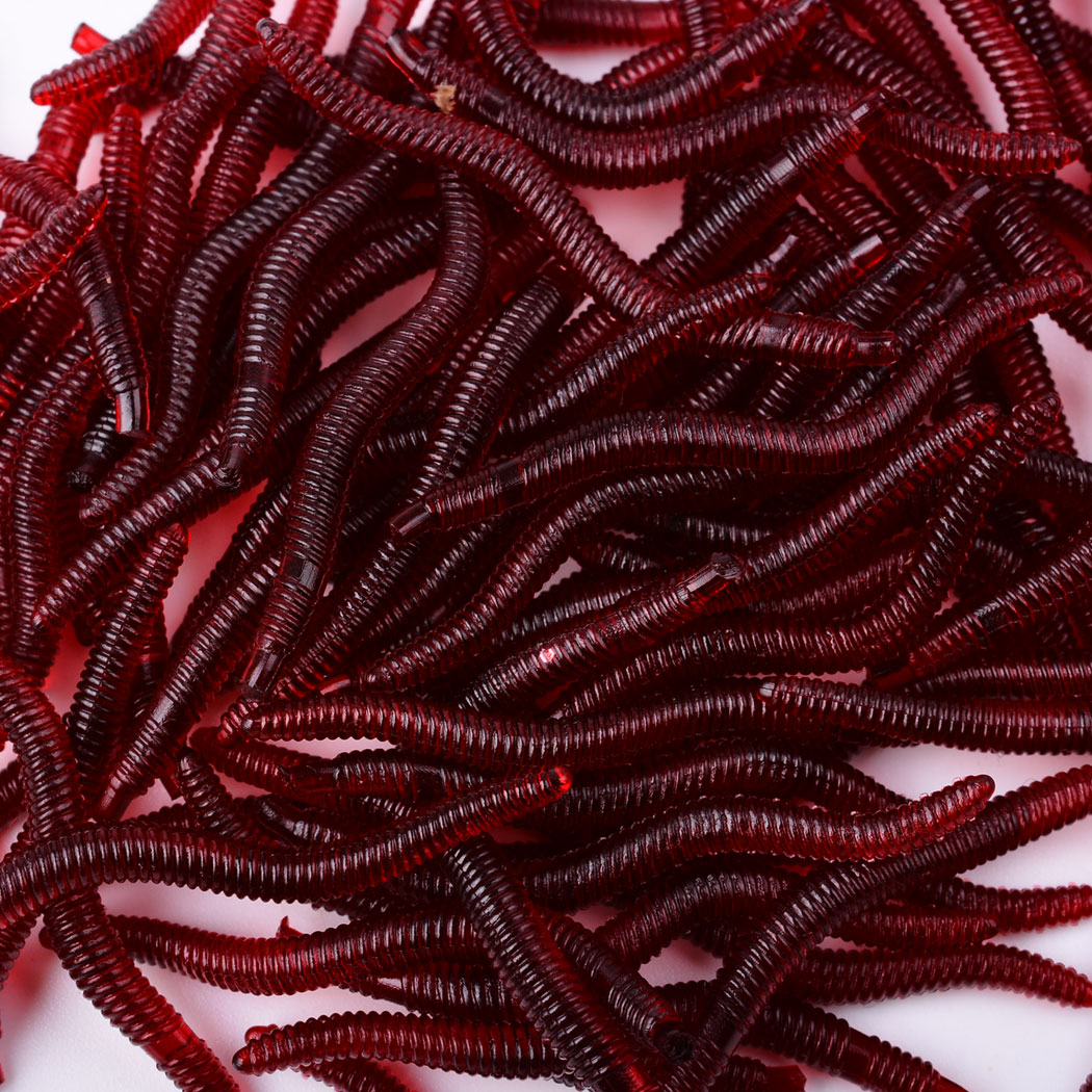 Señuelo suave de gusano rojo r - Aglaonema Red reseña y precio