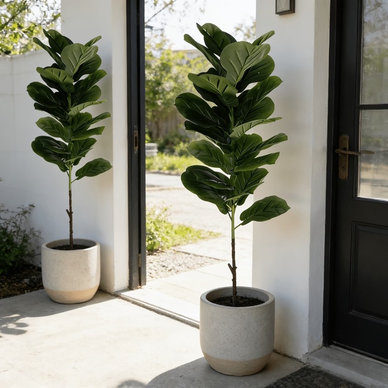 1 Pieza de Árbol Artificial de - Ficus Lyrata Tree reseña y precio