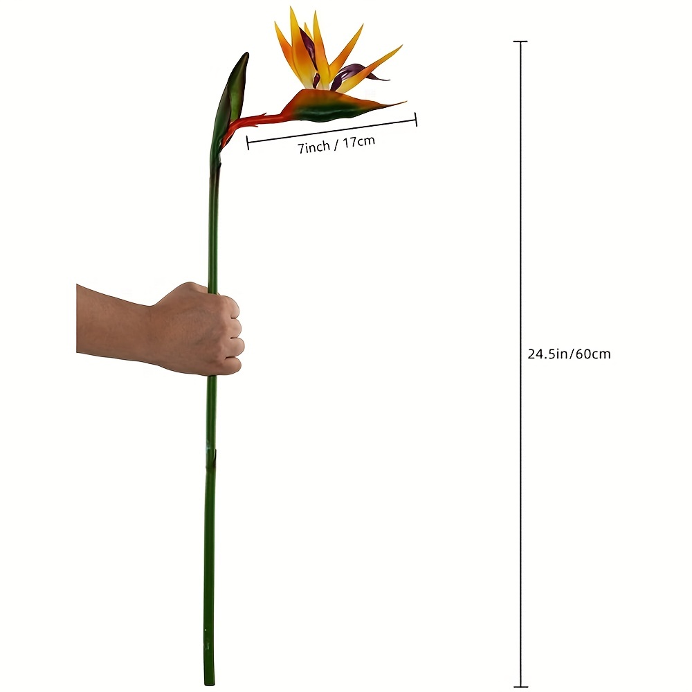 3 uds. De flores artificiales  - Bird Paradise Strelitzia reseña y precio