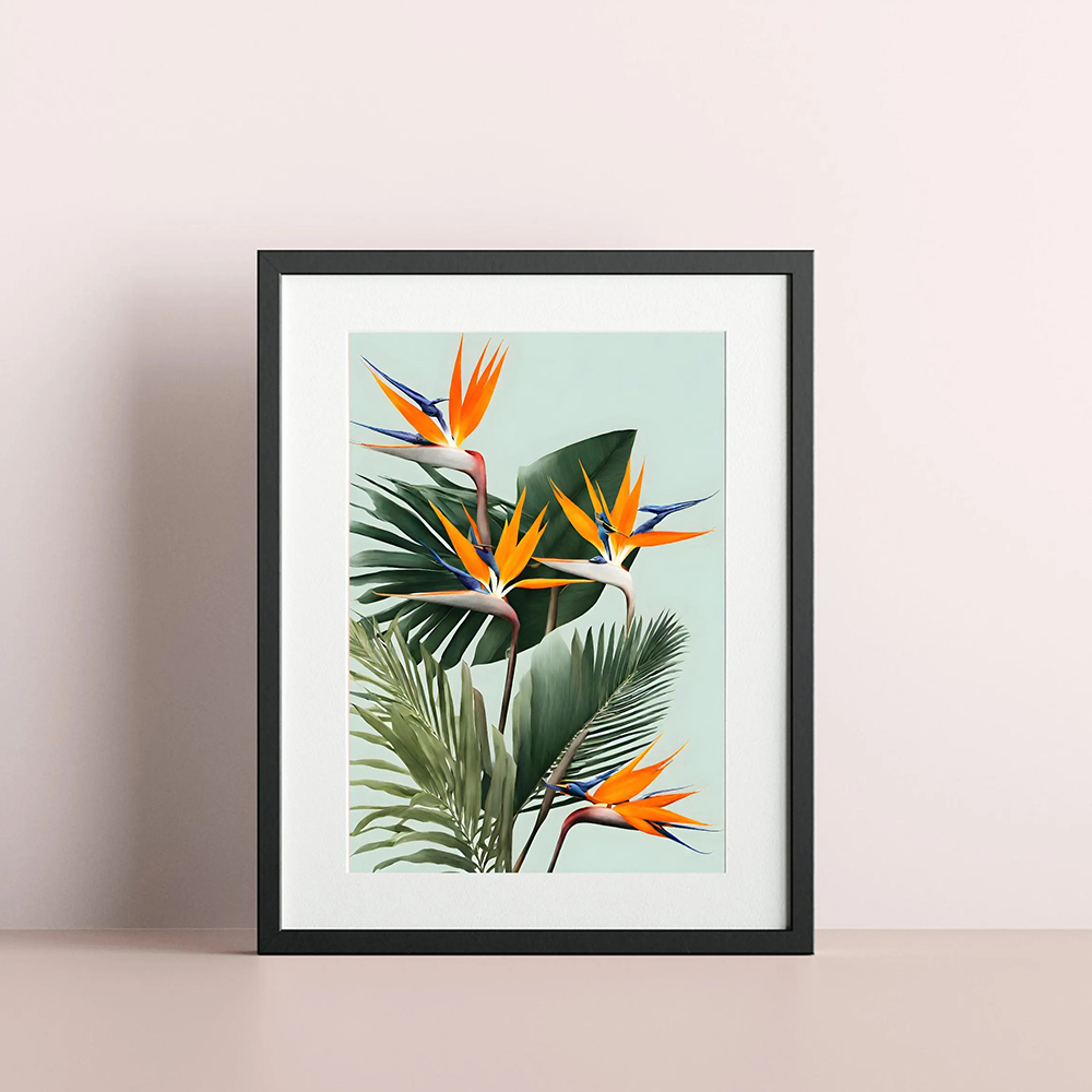 Arte de pared de pájaro del pa - Bird Paradise Strelitzia reseña y precio