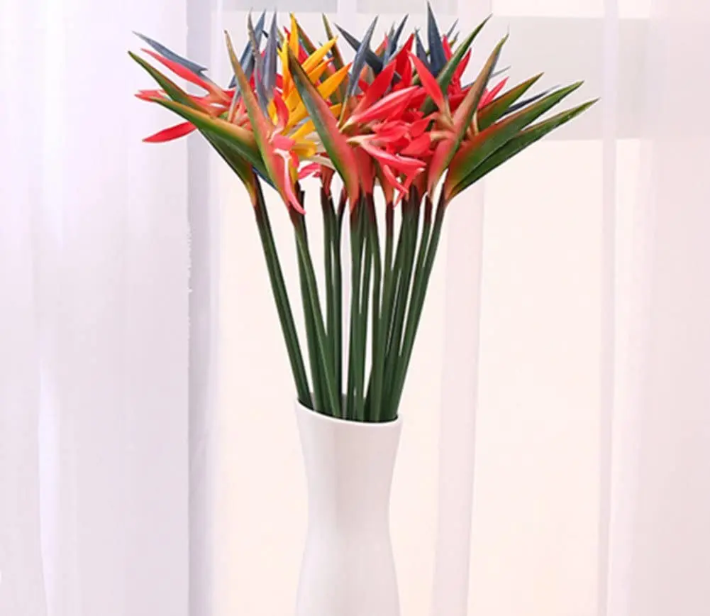 8 Uds. De flores artificiales, - Bird Paradise Strelitzia reseña y precio