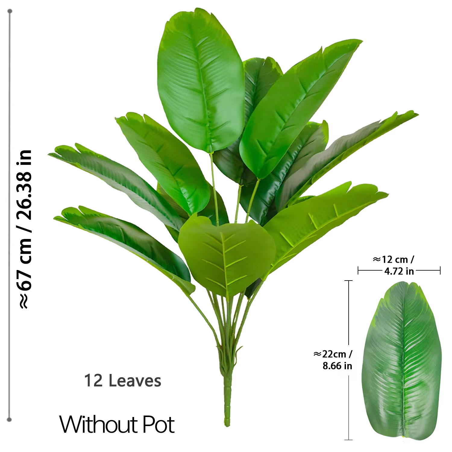 Plantas Artificiales de 67-112 - Ficus Lyrata Tree reseña y precio