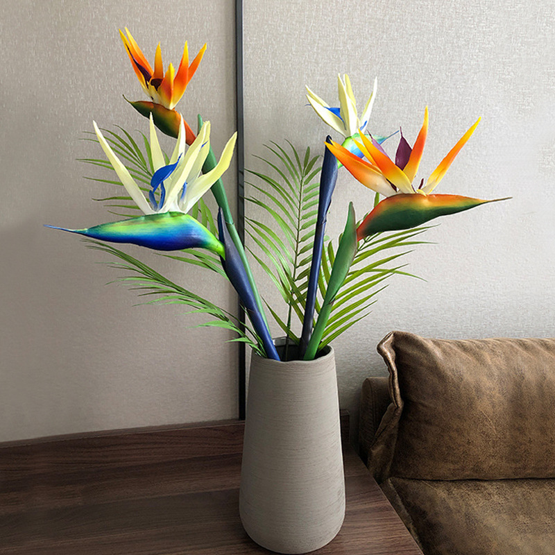 3 piezas de flores artificiale - Bird Paradise Strelitzia reseña y precio